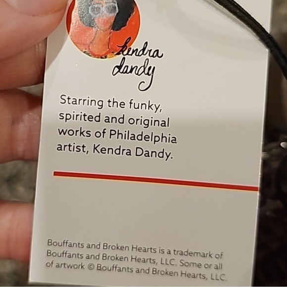 NWT Bouffants & Broken Hearts by Kendra Dandy Grey-Purple Beaded Skull Bag - Picture 14 of 14